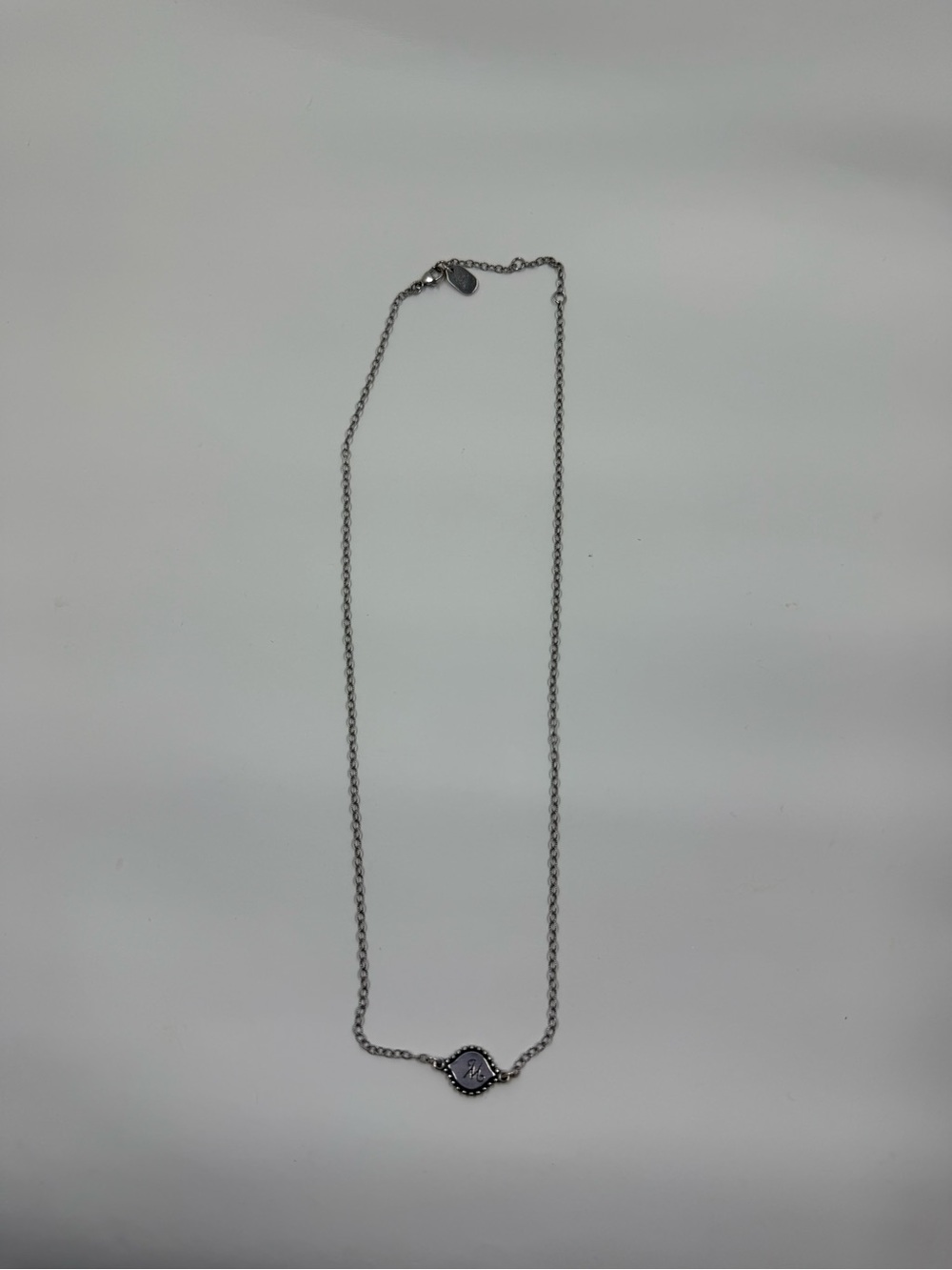 Retired James Avery Memoir Initial M Necklace Sterling - Picture 5 of 6